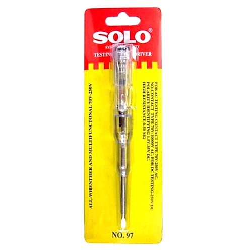 SKI - สกี จำหน่ายสินค้าหลากหลาย และคุณภาพดี | SOLO 97 ไขควงลองไฟ Code 5441 (12อัน/กล่อง)